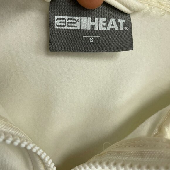 32 Degrees Heat Women's Size S Ivory Hooded Windbreaker Jacket - Picture 6 of 11